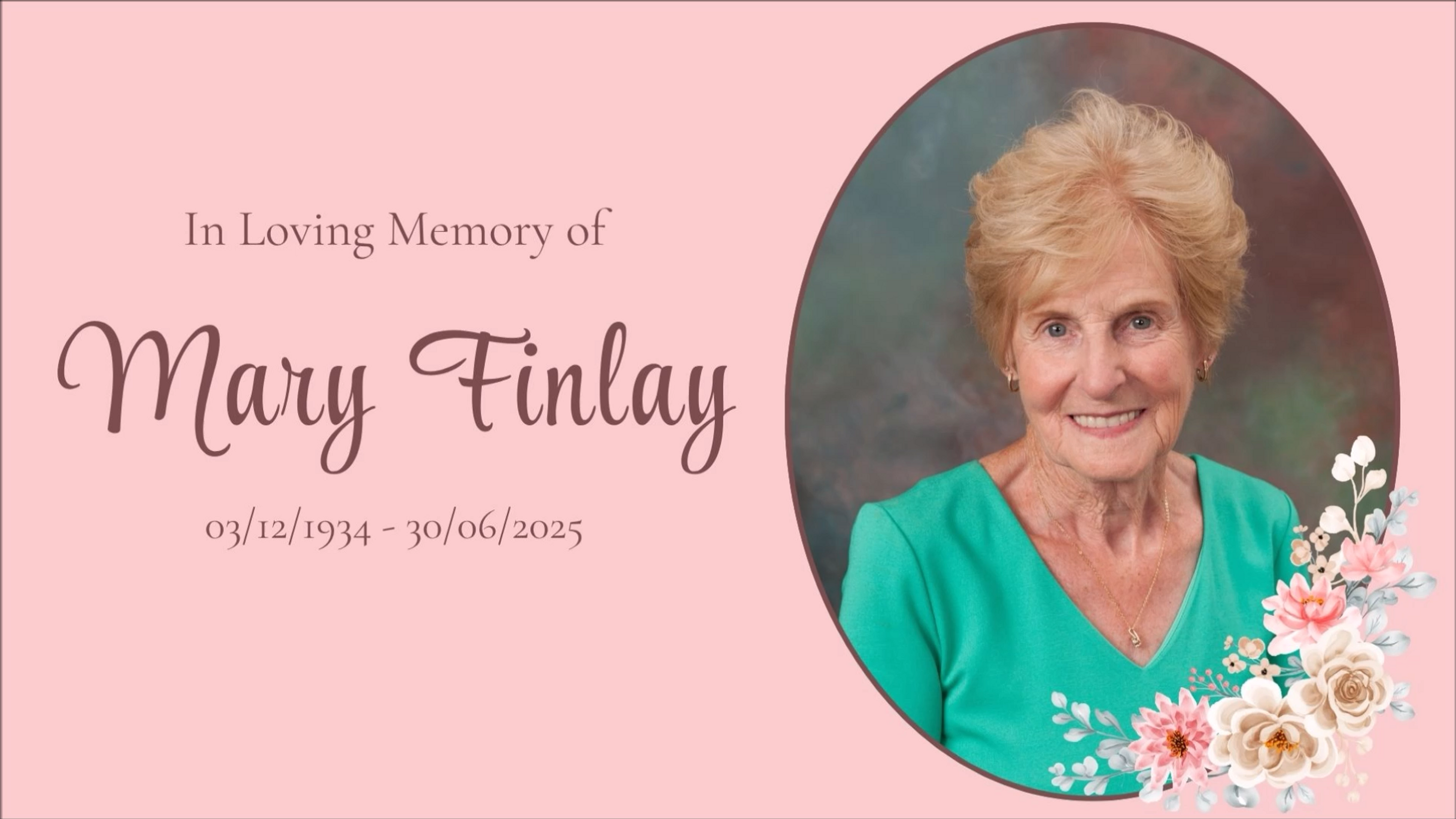 Mary Finlay's Funeral